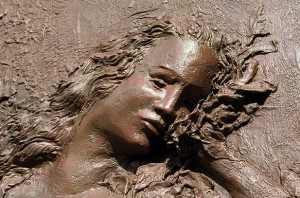 Close up of Eve from the Creation Doors